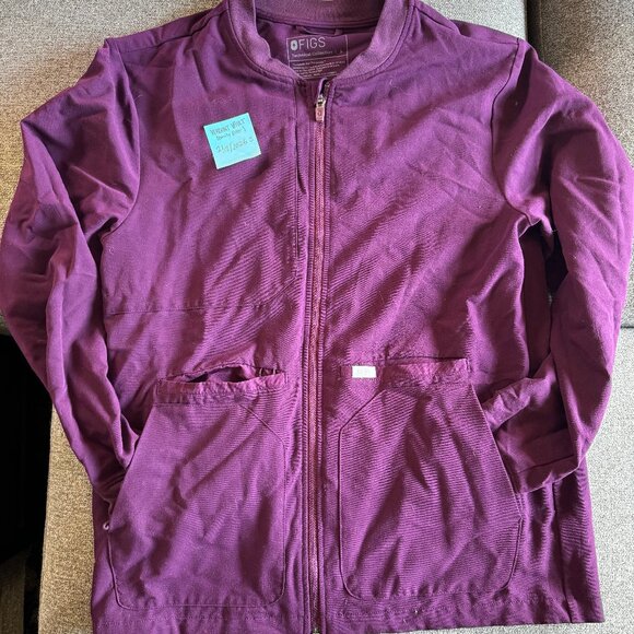 Figs Jackets & Blazers - Figs Zapote Scrub Jacket in "Deep Purple" size Small